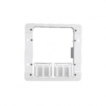Caddy Plastic Low Voltage 2 Gang Mounting Plate