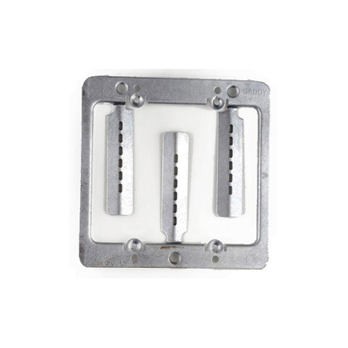 Caddy MPLS2 Low Voltage Mounting Plate with Screws, 2 Gang