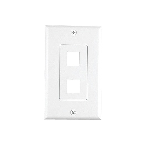 Provo 2 Hole Keystone Decora Style Plate [2 pcs] White