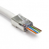 Platinum Tools connecteurs blindés EZ-RJ45 Cat5e avec mise à terre interne – 50 pièces/sachet