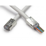 Platinum Tools connecteurs blindés EZ-RJ45 Cat5e avec mise à terre interne – 50 pièces/sachet