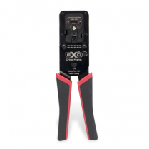 Platinum Tools EXO Crimp Frame + EXO-EX Die terminates ezEX-RJ45 connector