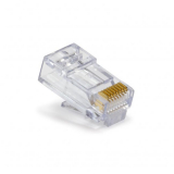 Platinum Tools combo EZ-RJ45 Cat6: 50 connecteurs EZ-RJ45 Cat6 et 50 serre-câbles Snag-Proof Cat6 – 100 pièces/bocal