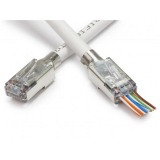 Platinum Tools connecteurs blindés EZ-RJ45 Cat5e avec mise à terre externe – 50 pièces/bocal