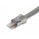 Platinum Tools connecteurs blindés ezEX44 RJ45 Cat6 avec mise à terre interne – 50 pièces/bocal