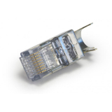 Platinum Tools connecteurs blindés ezEX44 RJ45 Cat6 avec mise à terre externe – 50 pièces/bocal