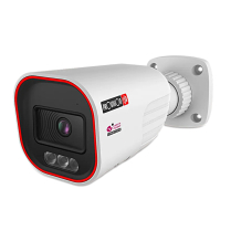 Provision-ISR caméra IP de dissuasion active et en forme de canon, série Smart Sight, de 4 MP, avec IR de 40M et objectif à focale variable motorisée entre 2.8 et 12 mm – blanche
