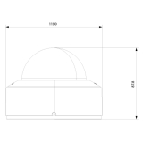 Provision-ISR caméra IP, VPD, série Eye-Sight, de 2 MP avec IR de 20M et objectif fixe de de 2.8 mm – blanche