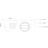 Provision-ISR caméra IP en forme de tourelle, série Eye-Sight, de 4 MP, avec IR de 40M et objectif à focale variable motorisée entre 2.8 et 12 mm – blanche