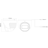 Provision-ISR caméra IP en forme de tourelle, série S-Sight, de 4 MP, avec IR de 40M et objectif à focale variable motorisée entre 2.8 et 12 mm – blanche