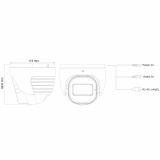 Provision-ISR caméra IP en forme de tourelle, série Eye-Sight, de 8 MP, avec IR de 40M et objectif à focale variable motorisée entre 2.8 et 12 mm – blanche