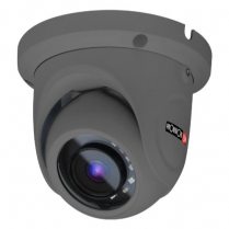 Provision-caméra de surveillance grise en forme de dôme, série S-Sight, avec IR de 15m (2 DELs), objectif de 2.8 mm, 1080p et avec POE