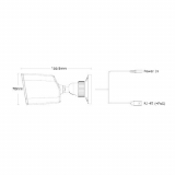 Provision-ISR caméra IP de type canon, série S-Sight, de 2 MP, avec IR de 15M et objectif fixe de 3.6 mm – blanche