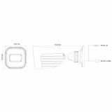 Provision-ISR caméra IP de type canon, série S-Sight, 4 MP, avec objectif fixe de 2,8 mm et IR de 20 m – blanche