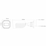 Provision-ISR caméra IP de type canon, série S-Sight, de 2 MP, avec objectif à focale variable entre 2.8 et 12 mm et IR de 40M – blanche