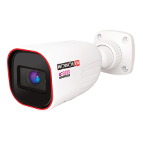Provision-ISR caméra IP de type canon, série Eye-Sight, de 4 MP, avec objectif à focale variable motorisée entre 2.8 et 12 mm et IR de 40M – blanche