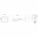 Provision-ISR caméra IP de type canon, série Eye-Sight, de 4 MP, avec IR de 60M et objectif à focale variable motorisée entre 2.8 et 12 mm – blanche