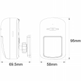 Provision-ISR caméra IP cachée dans un boîtier PIR, de 2 MP, avec objectif fixe de 3.7 mm et IR de 10M – blanche