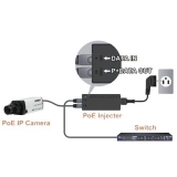 Provision-ISR injecteur POE à 1 canal IEEE 802.3 at 30w