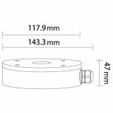 Provision-ISR Small water-proof junction box suitable for bullet and eyeball Fixed Lens Camera