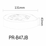 Provision-ISR grand boîtier de jonction gris pour les caméras avec objectif à focale variable AHD et IP