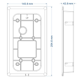 Provision-ISR In-Wall Junction Box designed for Intercom Outdoor Station