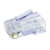 Simply45® fiches modulaires RJ45 pass-through non blindées Cat5e – 100 pièces/pot – teinte bleue