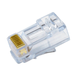 Simply45® Cat5e Unshielded Pass-Through RJ45 – 500 Plugs – Blue Tint