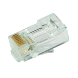 Simply45® Cat6 Unshielded Pass-Through RJ45 – 500 Plugs – Green Tint