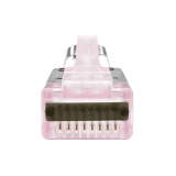 Simply45® ProSeries Cat6/6a Shielded External Ground Pass-Through RJ45 with Cap45® & Bar45® 50 pc/Jar – Red Tint