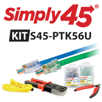 Simply45® Pass-Through Series – Cat5/6 Pass-Through UTP Starter Kit