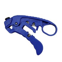 Simply45® Blue Adjustable LAN Cable Stripper for Shielded & Unshielded Cat5e/6/6a/7a – 1 ea./Blister Card