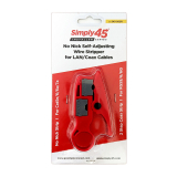 Simply45® Installer Series No Nick Wire Stripper for Cat5e/6/6a/7a and coaxial cables RG59/6/6Q – 1 ea./Blister Card