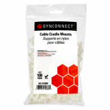 SynConnect supports en nylon pour câbles – trous de 6mm – 100 pièces