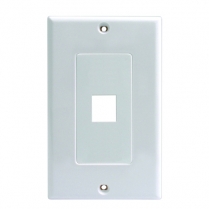 15 Pack White BoltLion BL-693616 1 Port Keystone Jack Insert Decora Wall Plate for Home/Offices/Hotels/Schools 