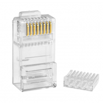 SynConnect Modular 8P8C Plugs for Cat 6 Round Solid – c(UL) – 100pc Jar