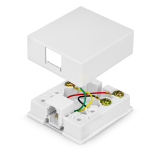 SynConnect Modular Surface Jack w/Connector Block Assembly [4 Pin] – c(UL) – Ivory