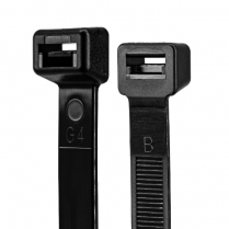 SynConnect Cable Tie 15" Flexible Nylon Extra Heavy Duty – Black – 100 pcs