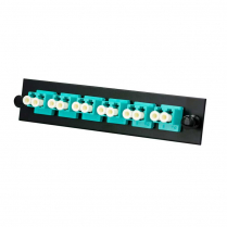 SyncFiber 12F Multi-mode (OM3/4) LC Duplex Adapter Plate – Aqua
