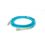 SyncFiber câble à fibre optique duplex LC/LC OM3 de 1 mètre bleu aqua