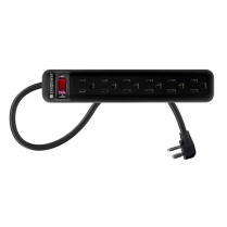 SyncPower 6 Outlet Power Bar c(ETL)us – 3ft. Cord Black