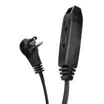 SyncPower 16-3c SPT2 Indoor Extension Cord c(UL) 1.5ft Black