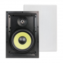 SyncSound 6 1/2 In-Wall Kevlar Speaker Thin Bezel – Pair