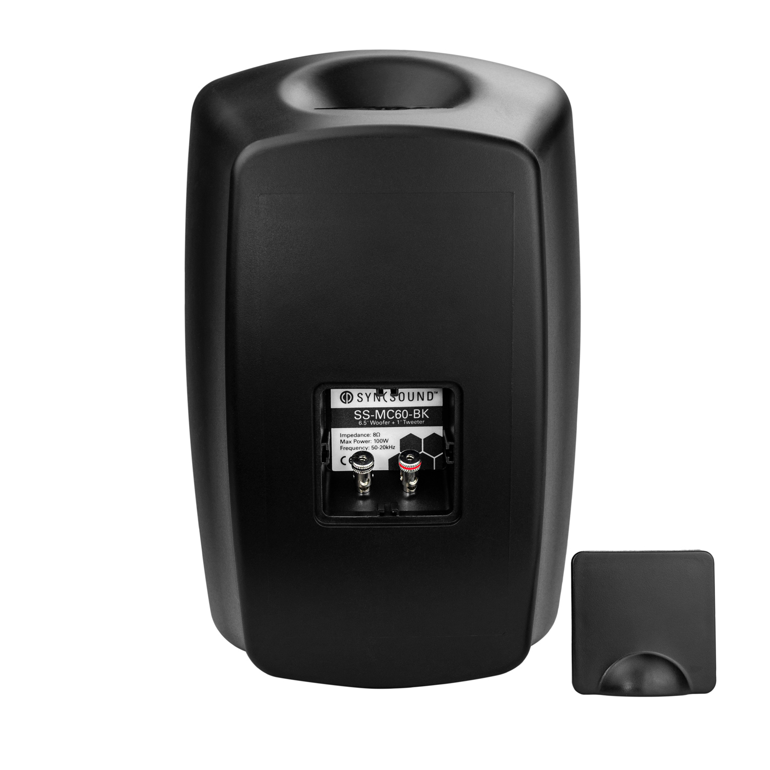 SyncSound 6 1/2 Indoor/Outdoor Speaker - 8 ohm 100Watt - Pair – Black
