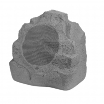 SyncSound haut-parleur gris de 8" en forme de roche résistant à l'eau et AUX UVS et bidirectionnel – unité