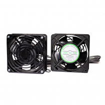 SyncSystem ventilateur des refroidissement pour supports muraux de cabinets – 2 ventilateurs + câble d'alimentation