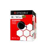 SynCable câble audio mural STR BC 12-2c OFC c(UL) FT4 RoHS – boîte de 75m – avec gaine noire