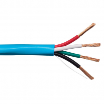 SynCable câble audio mural STR BC 14-4c OFC c(UL) FT4 RoHS – boîte de 300m – avec gaine bleue