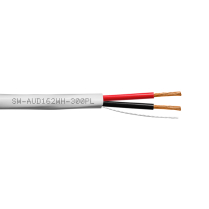 SynCable Plenum Audio 16-2c 65 STR BC OFC c(UL) FT6 RoHS In-Wall Cable – 300m Box – White JKT