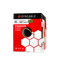 SynCable câble audio mural STR BC 18-4c OFC c(UL) FT4 – boîte de 150m – avec gaine brun clair
